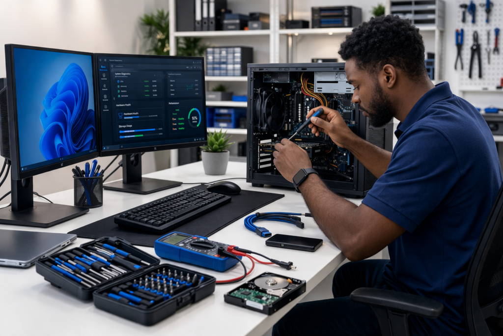 computer repair man image